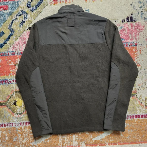 Vuori Morrow Sherpa Jacket Men Small Dark Oregano Green Long Sleeve Full Zip - Picture 12 of 15